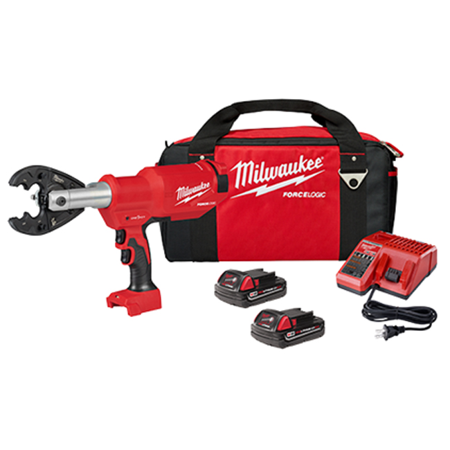 Milwaukee M18 Force Logic 6T Pistol Utility Crimper with Optional Kits BG from Columbia Safety