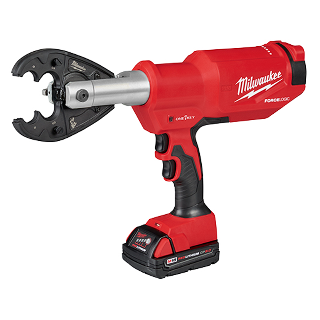 Milwaukee M18 Force Logic 6T Pistol Utility Crimper with Optional Kits O from Columbia Safety