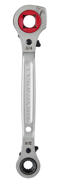 Milwaukee Lineman's 5in1 Ratcheting Wrench with Milled Face from Columbia Safety