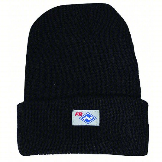 National Safety Apparel Fire Resistant Modacrylic Knit Winter Hat Black from Columbia Safety