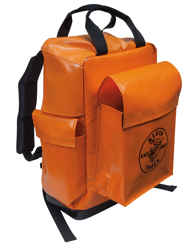 Klein Tools 5185ORA Vinyl Equipment Backpack from Columbia Safety