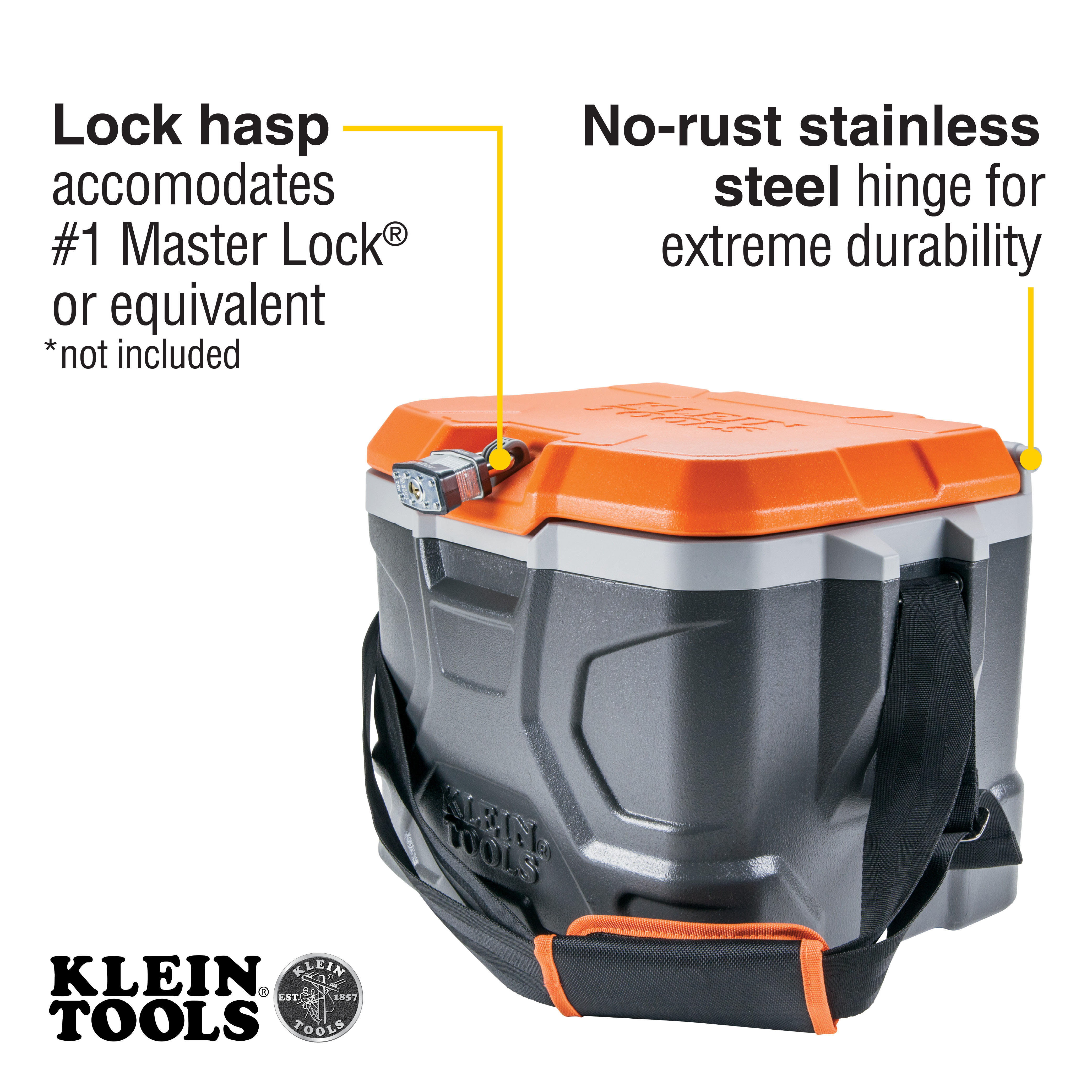Klein Tools Tradesman Pro Tough 17-Quart Box Cooler  from Columbia Safety