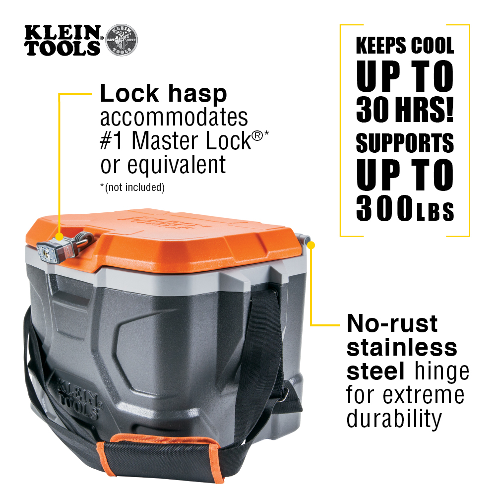 Klein Tools Tradesman Pro Tough 17-Quart Box Cooler  from Columbia Safety