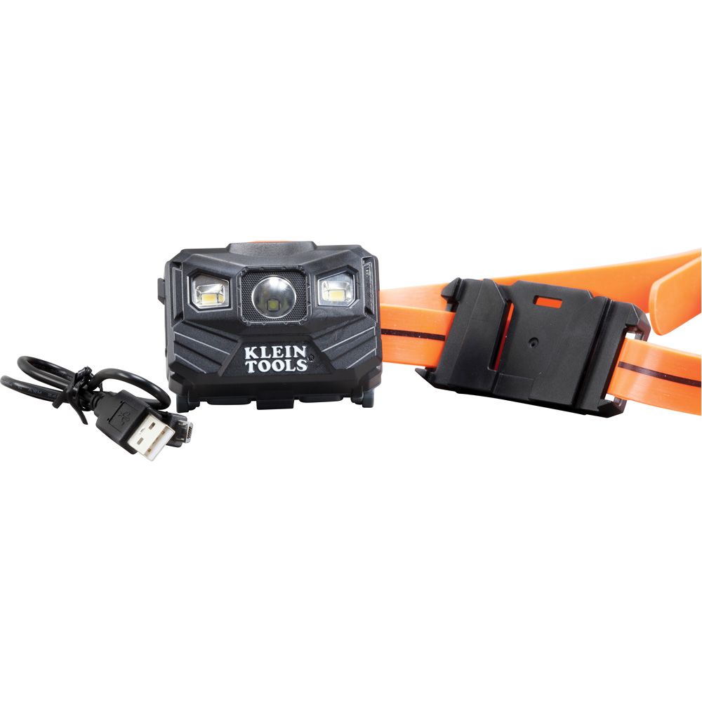 Klein Tools 400 Lumen Rechargeable Headlamp with Silicone Strap from Columbia Safety