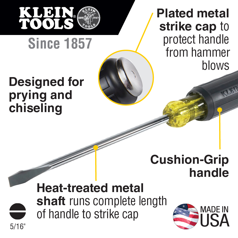 Klein 7" Shank Demolition Driver  from Columbia Safety