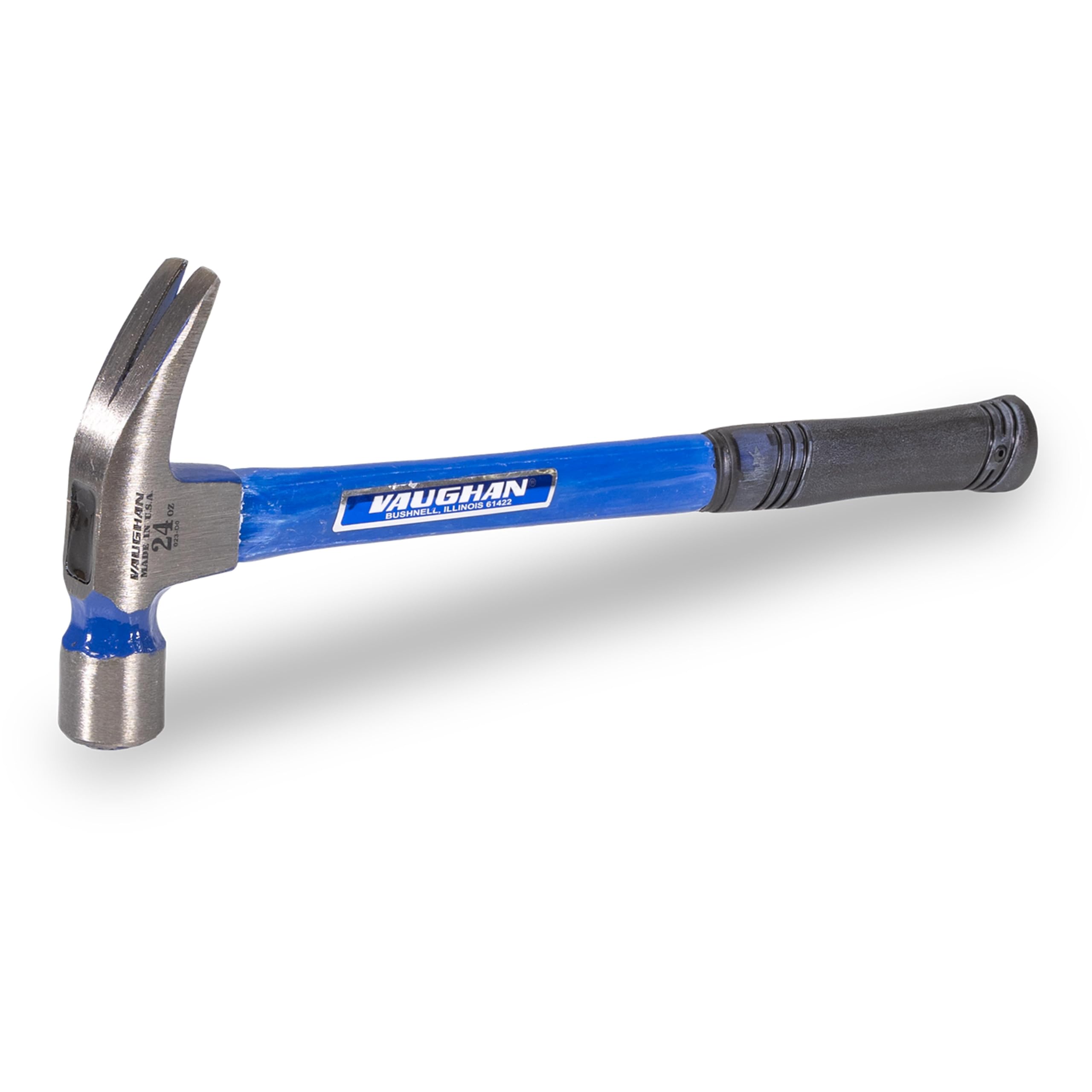 Vaughan 24oz Milled Face Hammer w/  Fiberglass Handle from Columbia Safety