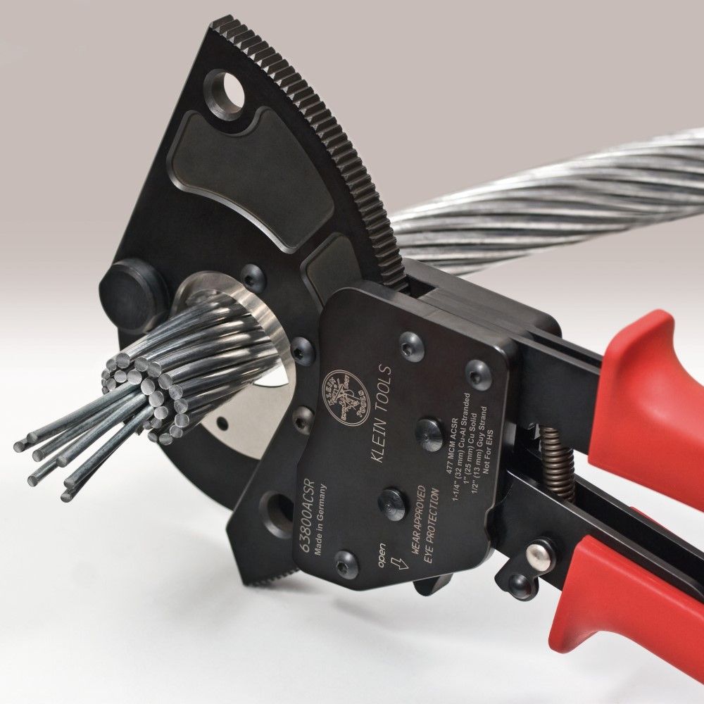 Klein Tools 63800ACSR ACSR Ratcheting Cable Cutter from Columbia Safety