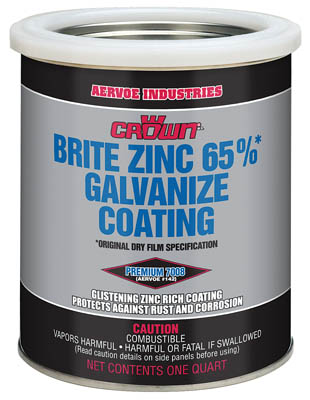 7008Q Crown Brite Galvanize Coating - 1 Quart from Columbia Safety