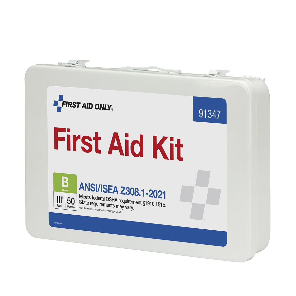 First Aid Only ANSI B 50 Person Metal ANSI 2021 Compliant First Aid Kit from Columbia Safety