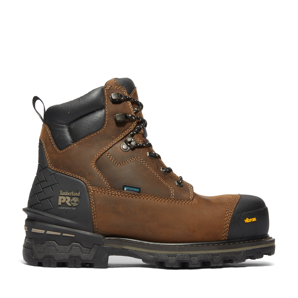 Timberland PRO Men's Boondock HD 6 Inch Composite Toe Waterproof Work Boots from Columbia Safety