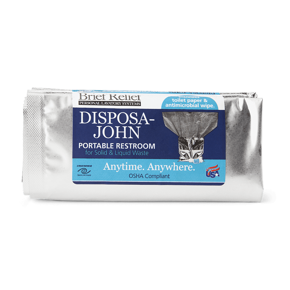 Brief Relief Disposa-John Portable Restroom-50 Per Case from Columbia Safety