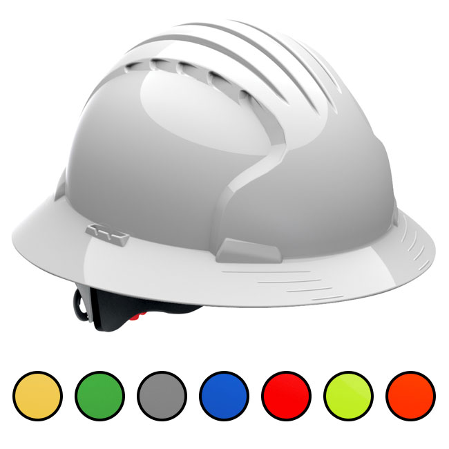 JSP 6161 Evolution Deluxe Full Brim Hard Hat from Columbia Safety