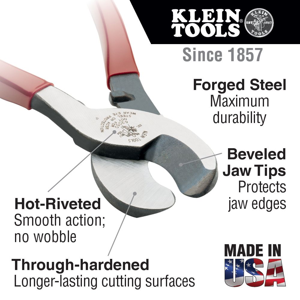 Klein Tools Journeyman J63050 High-Leverage Cable Cutter from Columbia Safety