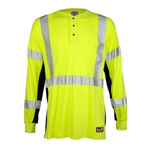 ML Kishigo FR Hi-Vis Henley Shirt- F594 from Columbia Safety