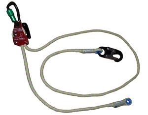 Yates 8' Positioning Lanyard with RAD and ArmorTech Rope from Columbia Safety