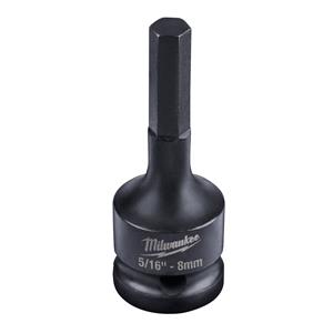 Milwaukee Lineman's Hex Bit Socket- 5/16" x 1/2" Square Drive- 49-66-5141 from Columbia Safety