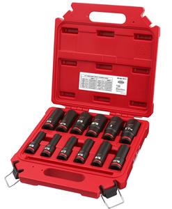 Milwaukee 12PC 1/2" Drive Deep 6 Point Socket Set 49-66-7011 from Columbia Safety