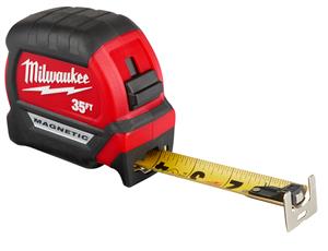 Milwaukee 35ft Compact Wide Blade Magnetic Tape Measure from Columbia Safety