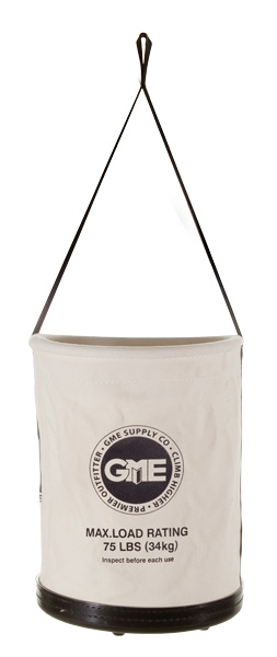 GME Supply 75 lb Plastic Bottom Canvas Bucket from Columbia Safety