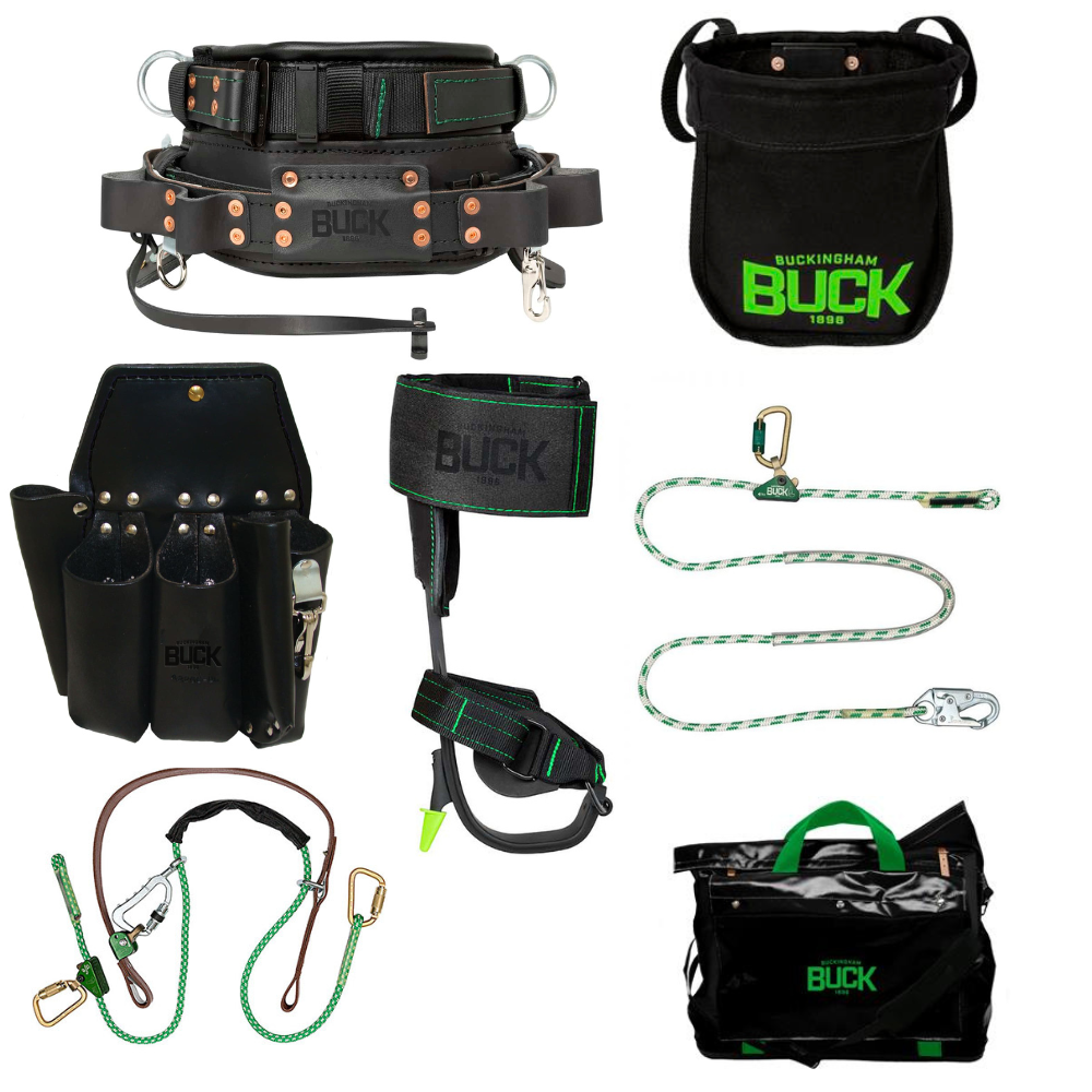 Buckingham Aluminum Climber SuperSqueeze Fall Protection Lineman's Package - Distribution from Columbia Safety