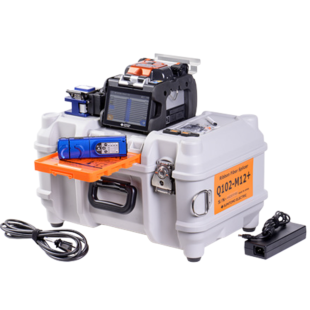 Sumitomo Electric Q102-M12+ Ribbon Fusion Splicer Kit with Glueless Fiber Arrangement Tool from Columbia Safety