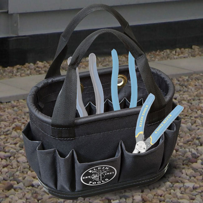 Klein Tools 5144BHB14OS 29-Pocket Hard-Body Aerial Bucket from Columbia Safety