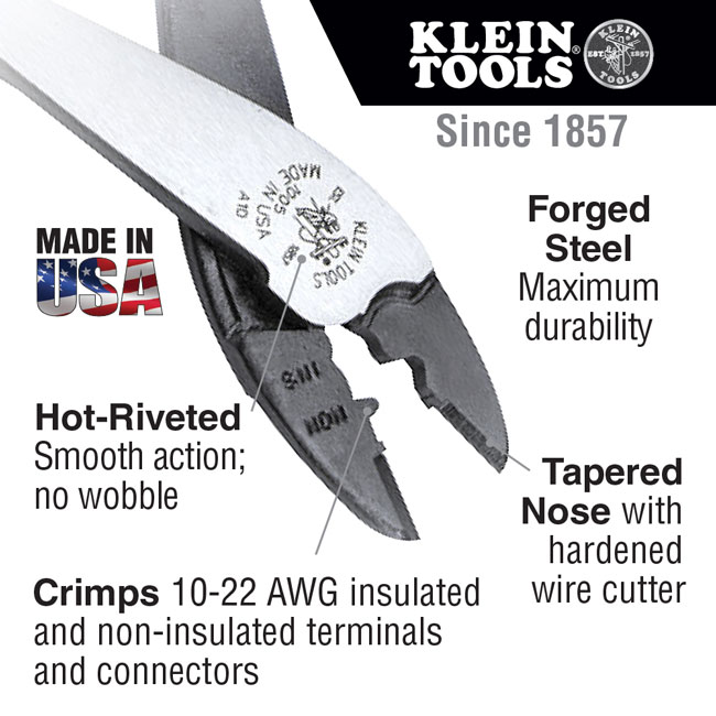 Klein Tools 1005 Crimping/Cutting Tool from Columbia Safety