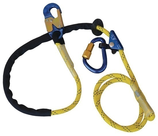 DBI Sala 1234071 Pole Climber's Adjustable Rope Positioning Lanyard with Aluminum Hardware from Columbia Safety