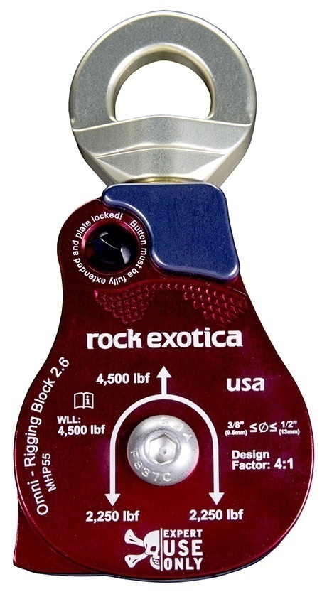 Rock Exotica MHP55 2.6 Inch Material Handling Block from Columbia Safety