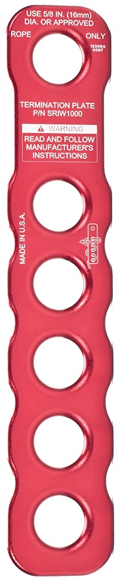 MSA 5/8 Inch Termination Plate from Columbia Safety