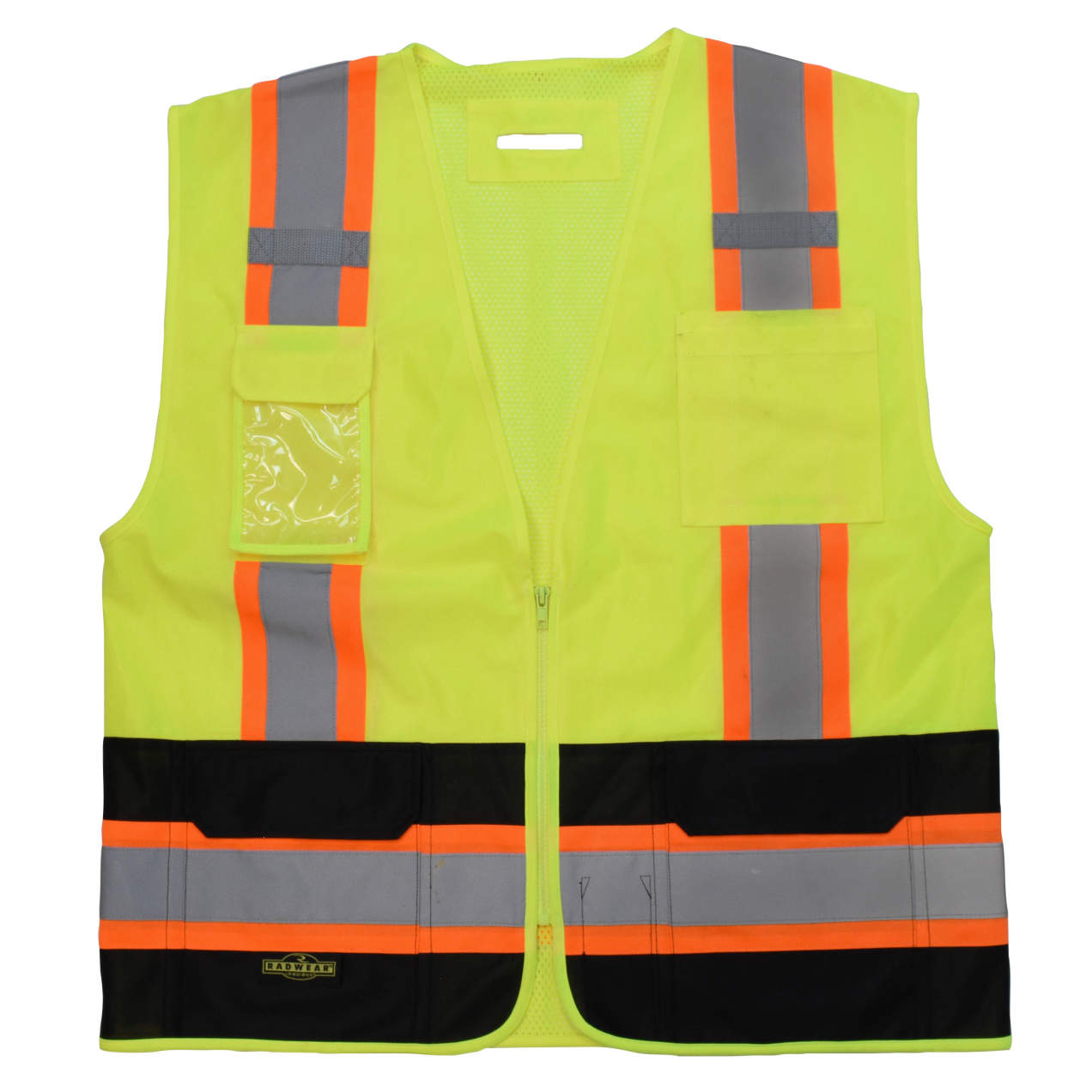 Radians SV6B Two Tone Surveyor Type R Class 2 Safety Vest - Hi-Vis Green / Black from Columbia Safety