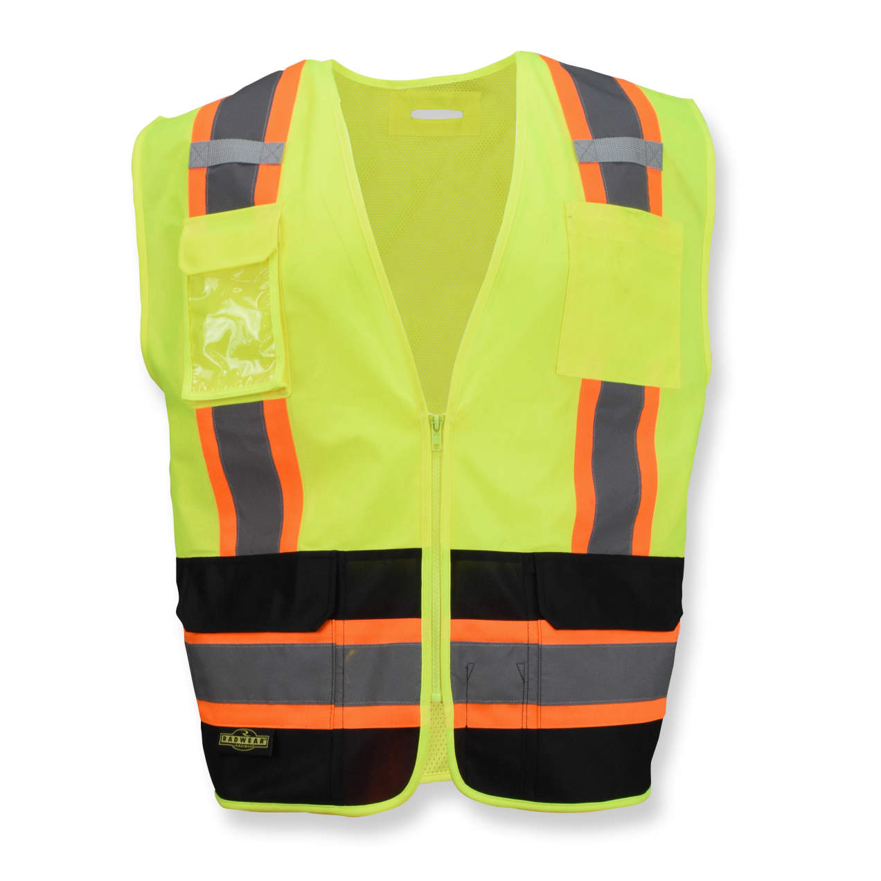 Radians SV6B Two Tone Surveyor Type R Class 2 Safety Vest - Hi-Vis Green / Black from Columbia Safety