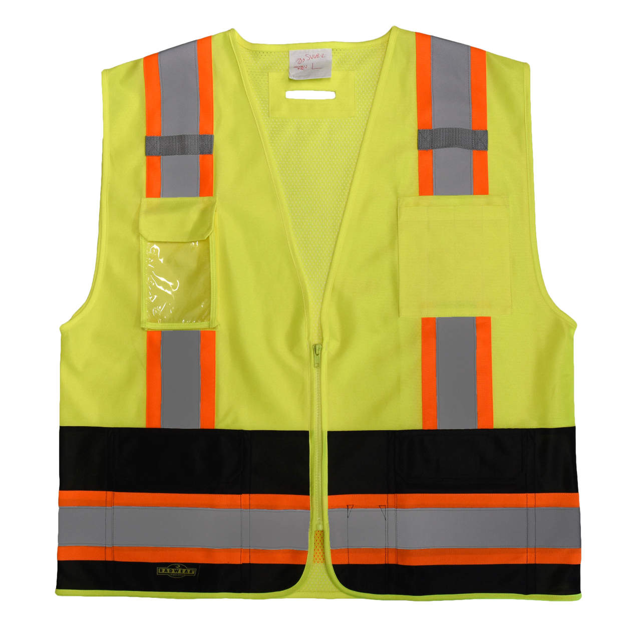Radians SV6B Two Tone Surveyor Type R Class 2 Safety Vest - Hi-Vis Green / Black from Columbia Safety