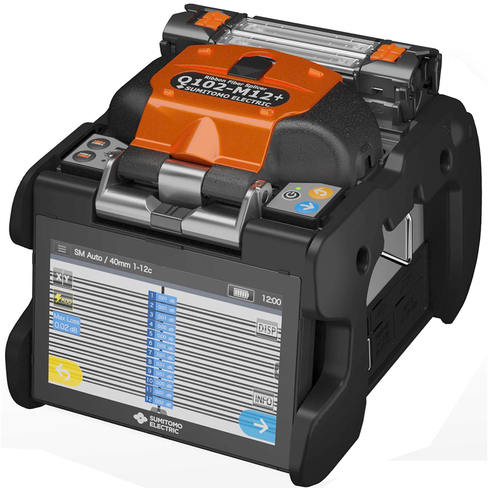 Sumitomo Electric Q102-M12+ Ribbon Fusion Splicer Kit with Glueless Fiber Arrangement Tool from Columbia Safety