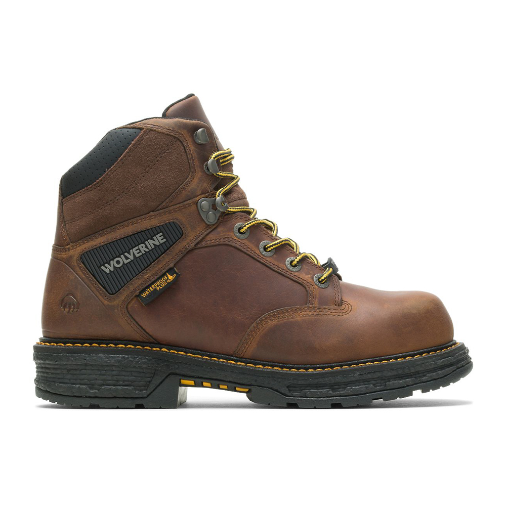 Wolverine Men's Hellcat UltraSpring 6-Inch CarbonMAX Composite Toe Work Boots (Tobacco/Brown) from Columbia Safety