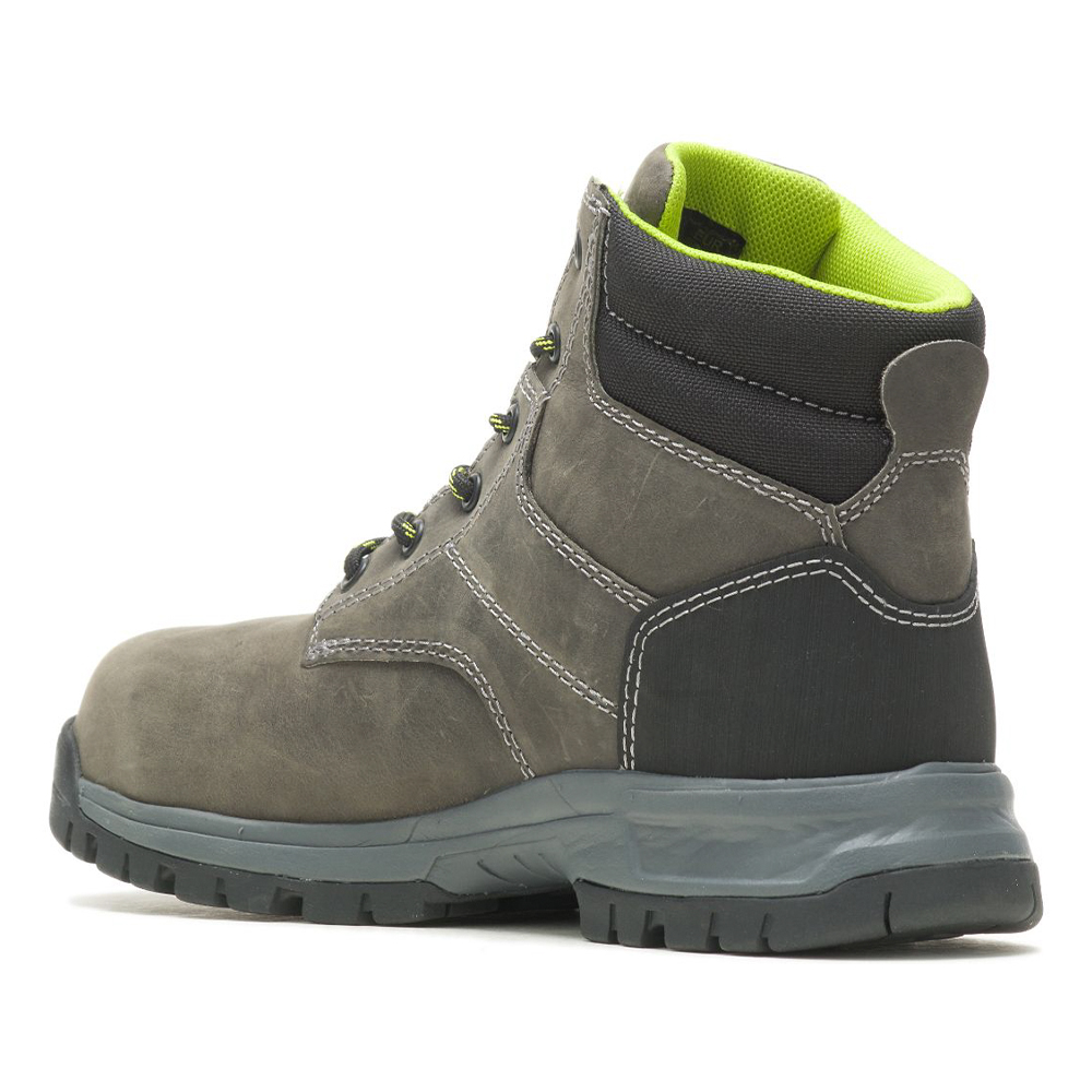 Wolverine Women's Piper 6-Inch Work Boots with Composite Toe (Charcoal Grey/Grey) from Columbia Safety